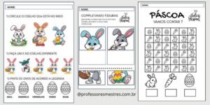 Atividades páscoa educação infantil para alfabetização página 1